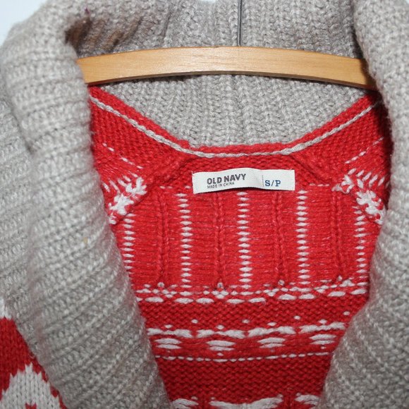 🧡 VTG Old Navy Shawl Cardigan Sweater Size Small Short Sleeve - Picture 4 of 6
